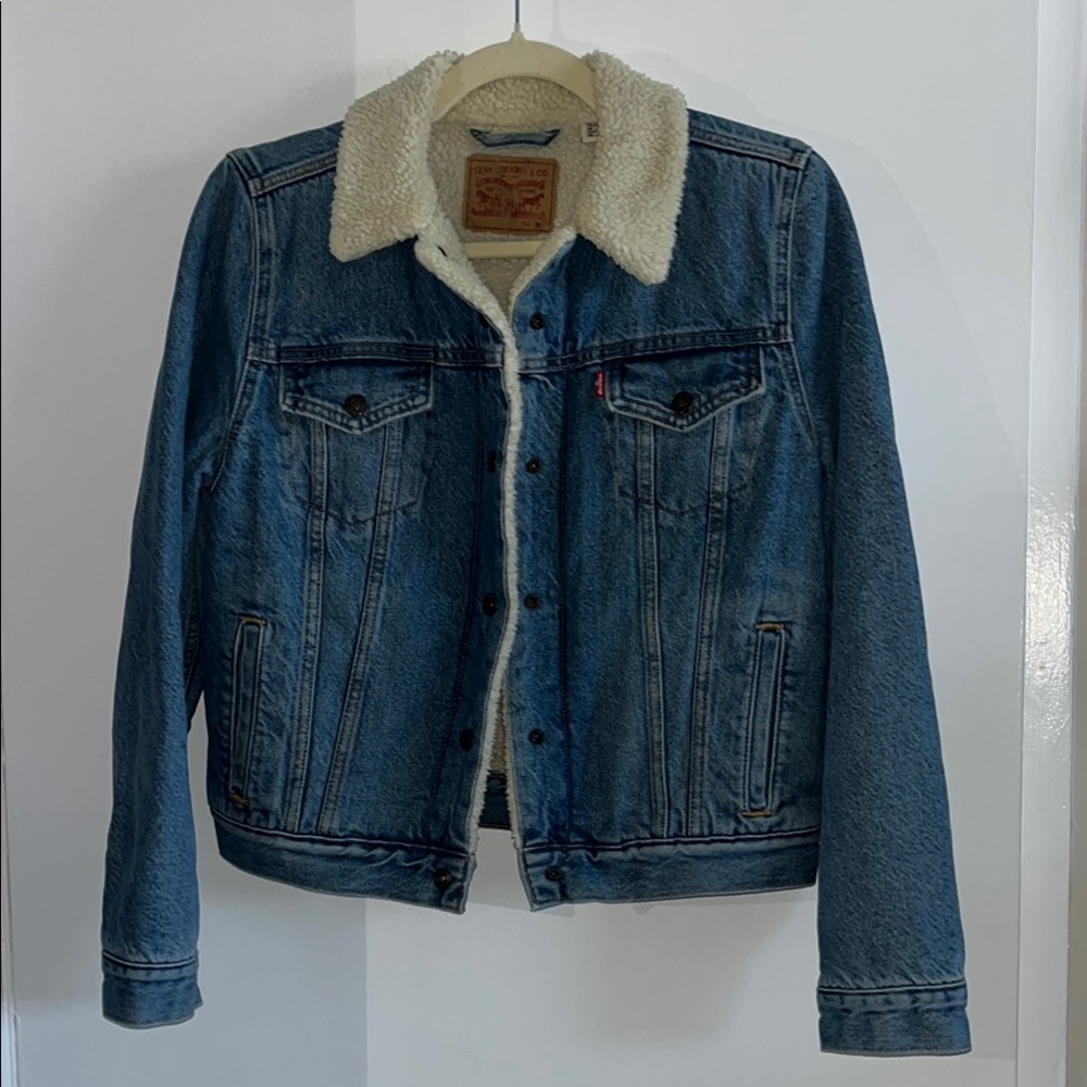 Levi's Strauss Blue Denim Sherpa Jacket
Second one